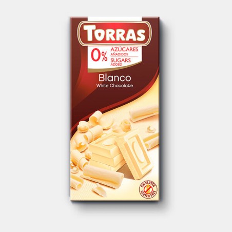 Torras Chocolate Blanco Sin Azúcar 75g