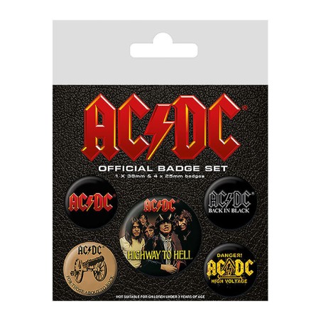 Pack 5 Chapas AC/DC