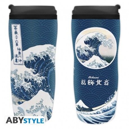 Taza de Viaje La Gran Ola de Kanagawa Hokusai