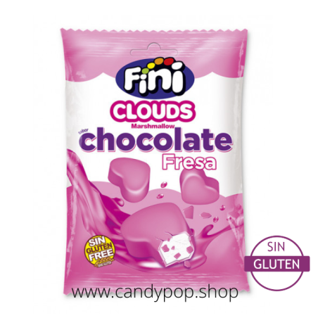 Fini Clouds Chocolate Fresa 80Gr