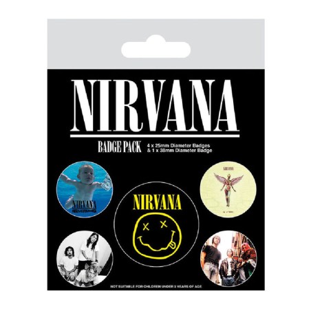 Pack 5 Chapas Nirvana