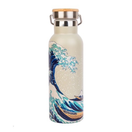 Botella Metálica con Asa La Gran Ola de Kanagawa