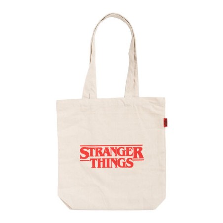 Tote Bag Blanco Stranger Thing Logo