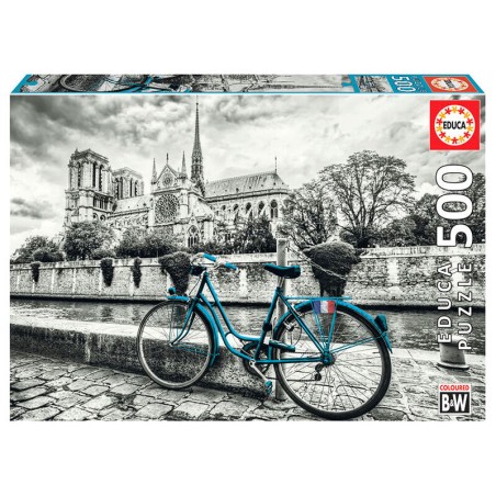 Puzzle Bicicleta Cerca de Notre Dame 500 pzs