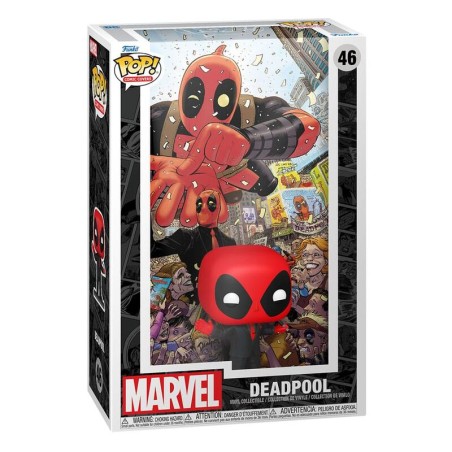 Funko POP! Deadpool in Black Suit Comic Cover