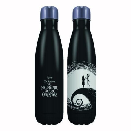 Botella Metálica Pesadilla Antes de Navidad Jack & Sally