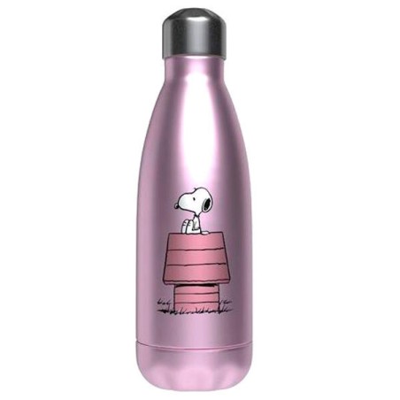 Botella Acero Inoxidable Rosa Snoopy