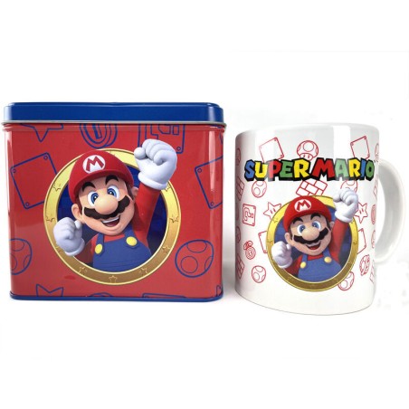 Hucha y Taza Supermario Bros