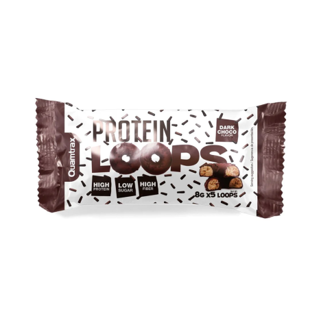 Quamtrax Protein Loops Dark Choco