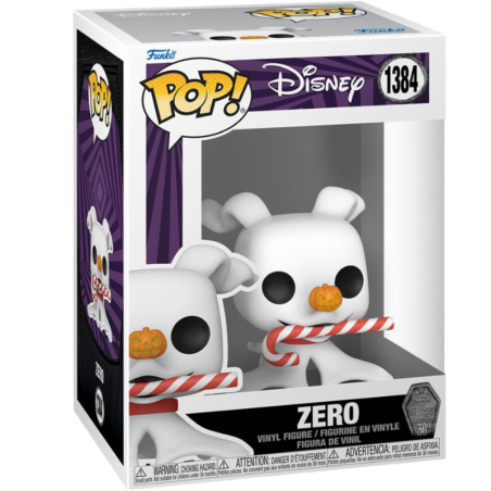 Funko POP! Zero with Candy Cane Pesadilla Antes de Navidad