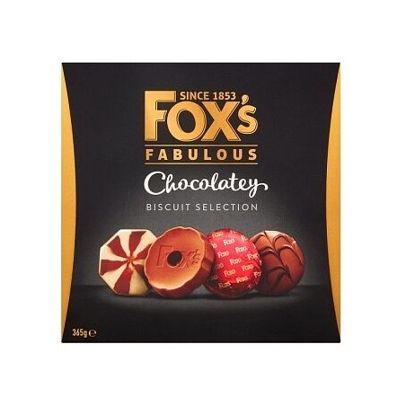 Foxs Chocolatey Biscuit Selection 365g