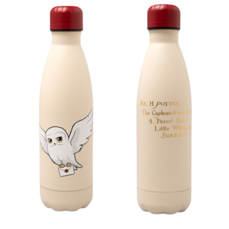 Botella Metálica Hedwig Harry Potter 500ml