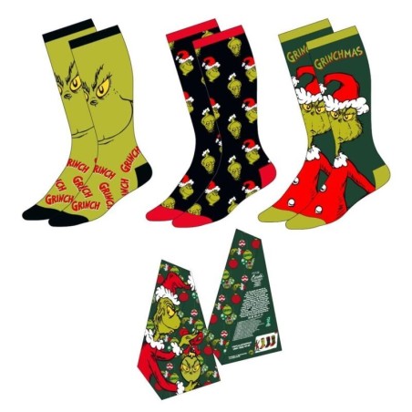 Pack 3 Calcetines El Grinch Talla 38/45