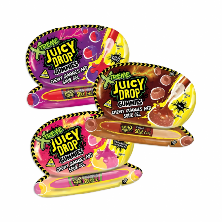 Bazooka Xtreme Juicy Drop Gummies