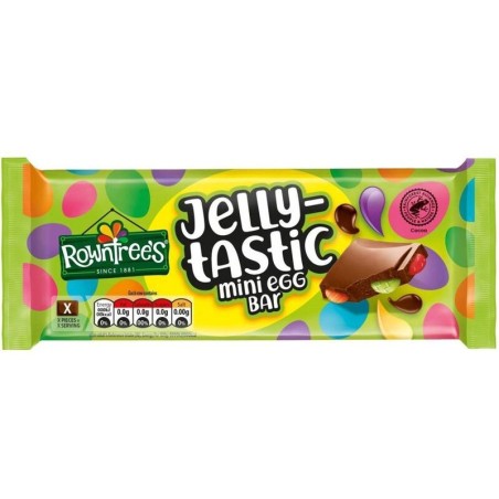 Rowntrees Jellytastic Mini Egg Bar 100g (UK)