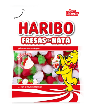 Haribo Fresas Nata 100g