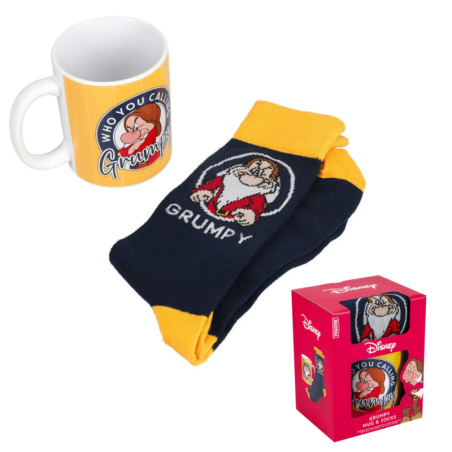 Taza y Calcetines Enanito Gruñón Blancanieves Disney